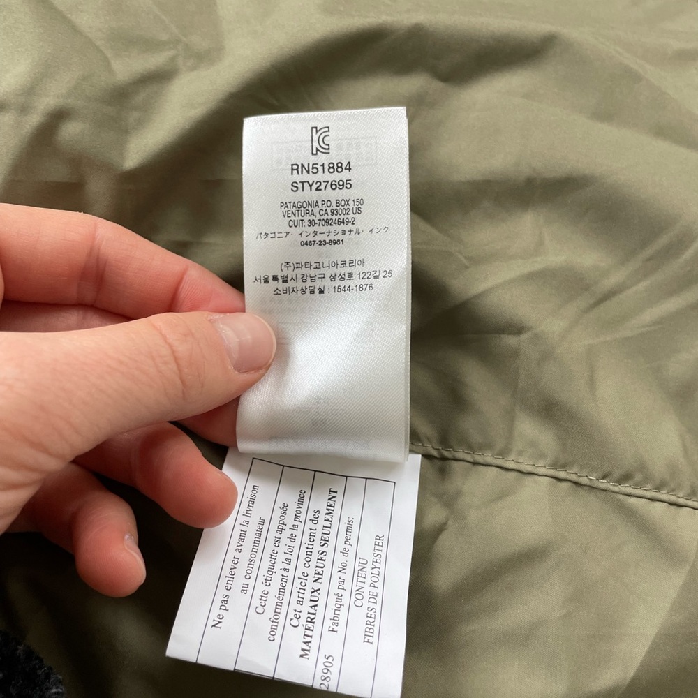 LIKE NEW Patagonia Women’s Radalie Water Repellent Parka Basin Green XS - Picture 8 of 10